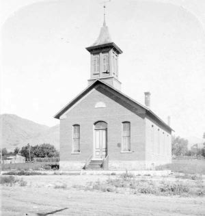 The First Christian Church, original home of the theater (stood 1873-1922) Photo courtesy Denver Public Library, Western History Department