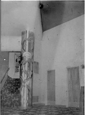Southern lobby of Golden Theatre and staircase to loge seats Photo courtesy Gardner Family Collection