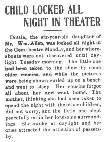 From the front page of the Colorado Transcript, 5/13/1909